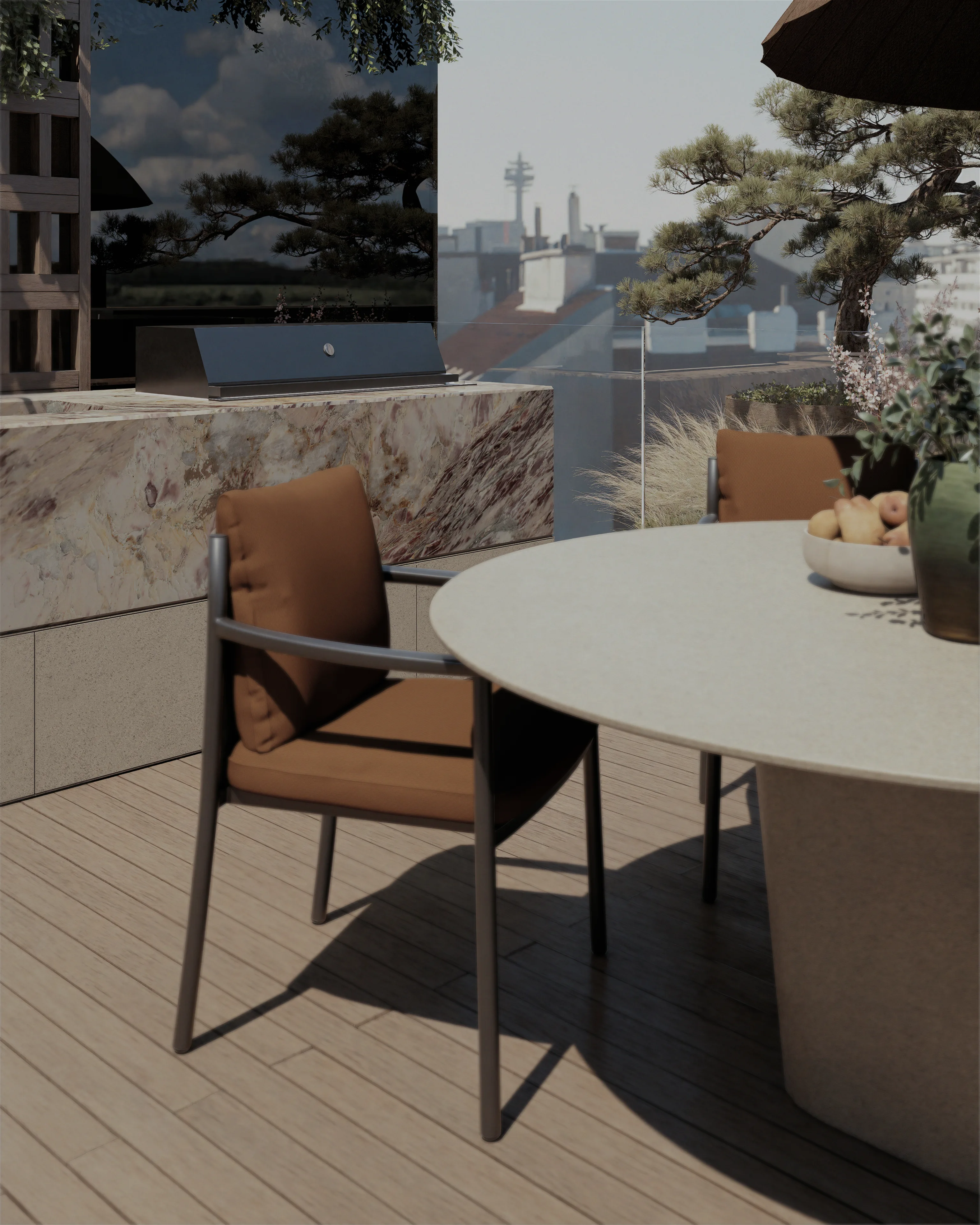 Outdoor-Küche auf Dachterrassen